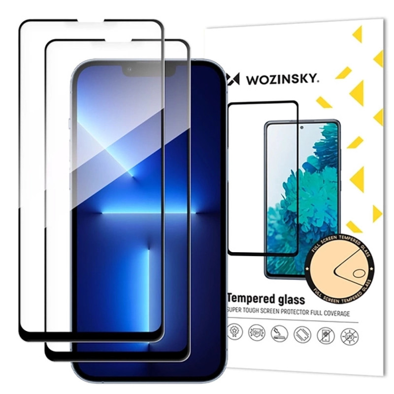 Ochranné sklo Wozinsky FULL GLUE TEMPERED GLASS 2-Pack pro Samsung Galaxy A17 / A17 5G - black
