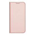 Dux Ducis Skin Pro pouzdro pro iPhone 16 s klopou a slotem na karty - růžové