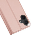 Dux Ducis Skin Pro pouzdro pro iPhone 16 s klopou a slotem na karty - růžové