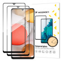 Ochranné sklo Wozinsky 2× Full Glue pro Galaxy A42 5G černé