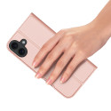 Dux Ducis Skin Pro pouzdro pro iPhone 16 s klopou a slotem na karty - růžové