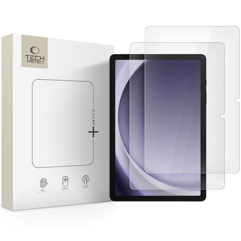 Ochranné sklo Tech-Protect Glass Fit+ 2-pack pro Galaxy Tab A9+ / A11+ Plus 11.0 - transparent