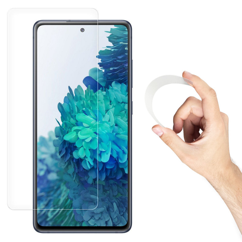 Ochranné sklo Wozinsky Full Cover Flexi Nano Hybrid Glass pro Samsung Galaxy A72 4G - černá (dle displeje)