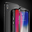Kryt Wozinsky FULL MAGNETIC CASE pro Galaxy A72 4G - černá/průhledn