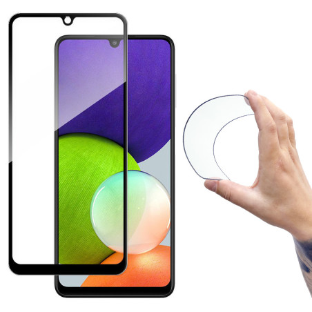 Ochranné sklo Wozinsky Full Cover Flexi Nano Glass Galaxy A22 4G blac