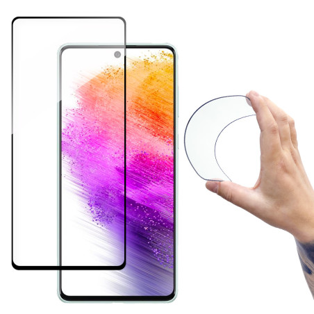 Ochranné sklo Wozinsky FULL COVER FLEXI NANO GLASS pro Galaxy A73 - t