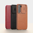 Pouzdro Nillkin QIN LEATHER PRO pro Galaxy S22+ - hnědá