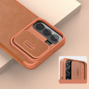 Pouzdro Nillkin QIN LEATHER PRO pro Galaxy S22+ - hnědá
