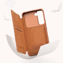 Pouzdro Nillkin QIN LEATHER PRO pro Galaxy S22+ - hnědá