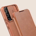 Pouzdro Nillkin QIN LEATHER PRO pro Galaxy S22+ - hnědá