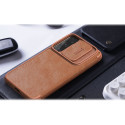 Pouzdro Nillkin QIN LEATHER PRO pro Galaxy S22+ - hnědá
