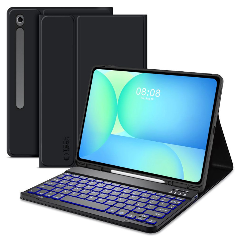 Pouzdro Tech-Protect SC Pen + Keyboard Case pro Samsung Galaxy Tab S10 FE+ 13.1 X620 / X626B - černé