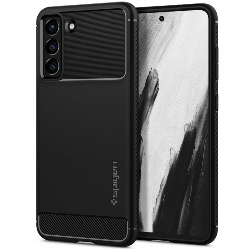 Kryt Spigen Rugged Armor pro Samsung Galaxy S21 FE - matná černá