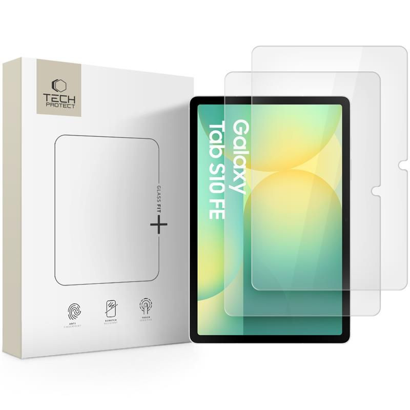 Ochranné sklo Tech-Protect Glass Fit+ 2-pack pro Galaxy Tab S7 / S8 / S9 11.0 / S9 FE / S10 FE 10.9 - transparent