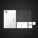 Ochranné sklo Tech-Protect Glass Fit+ 2-pack pro Galaxy Tab - transpa