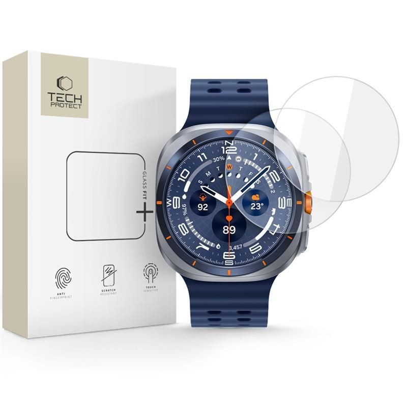 Ochranné sklo Tech-Protect Glass Fit+ pro Galaxy Watch Ultra 47 mm - transparent