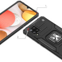 Kryt Wozinsky RING ARMOR pro Galaxy A42 5G černý