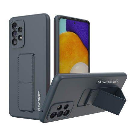 Kryt Wozinsky KICKSTAND CASE pro Galaxy A73 - tmavě modrý