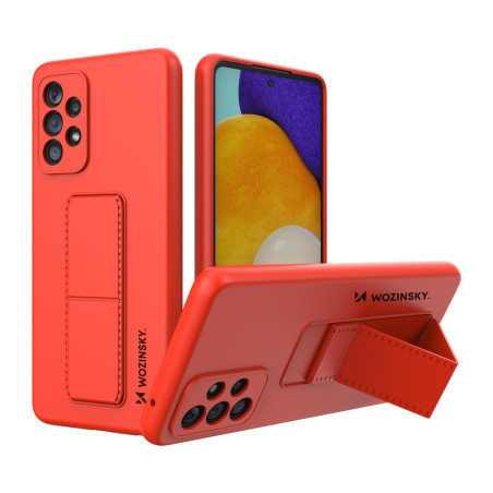 Kryt Wozinsky KICKSTAND CASE pro Galaxy A73 - červený