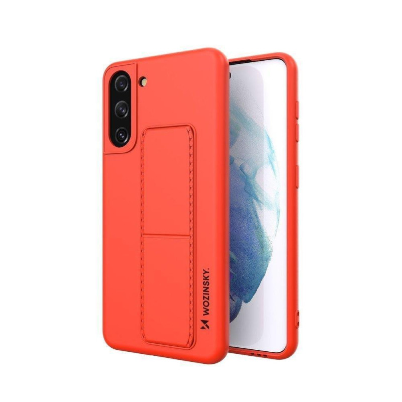 Kryt Wozinsky KICKSTAND CASE pro Samsung Galaxy S21+ 5G - červený
