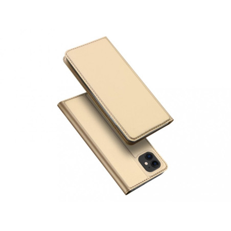 DUX DUCIS SkinPro kryt typu kniha pro iPhone 11, zlatý