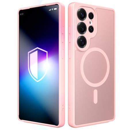 Kryt 3mk MISTY MagCase pro Galaxy S25 Ultra – růžový