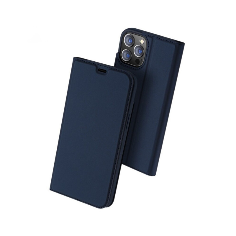 DUX DUCIS SkinPro kryt typu kniha pro iPhone 12 Mini, modrý