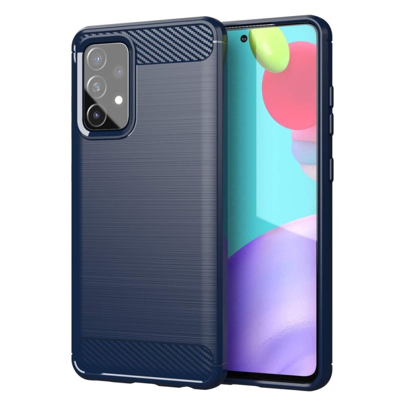 Kryt Hurtel CARBON CASE pro Samsung Galaxy A72 4G - modrý
