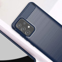 Kryt Hurtel Carbon Case pro Galaxy A72 4G modrý