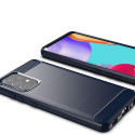 Kryt Hurtel Carbon Case pro Galaxy A72 4G modrý