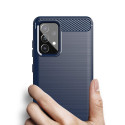 Kryt Hurtel Carbon Case pro Galaxy A72 4G modrý
