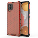 Kryt Hurtel HONEYCOMB pro Galaxy A42 5G - červený