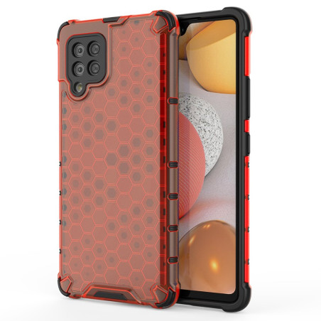 Kryt Hurtel HONEYCOMB pro Galaxy A42 5G - červený