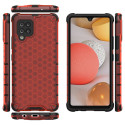 Kryt Hurtel HONEYCOMB pro Galaxy A42 5G - červený