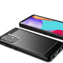 Hurtel Carbon Case TPU kryt pro Galaxy A72 4G - černý