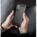 Hurtel Carbon Case TPU kryt pro Galaxy A72 4G - černý
