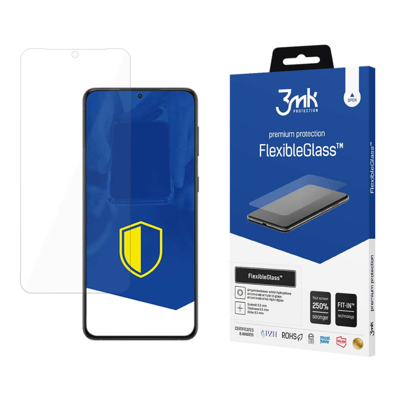 Ochranné sklo 3mk FLEXIBLEGLASS™ hybrid glass pro Galaxy S24 - transparentní