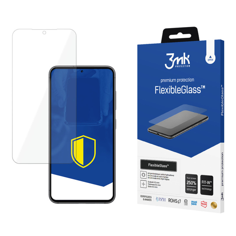 Ochranné sklo 3mk FLEXIBLEGLASS™ pro Samsung Galaxy S24+ - transparentní