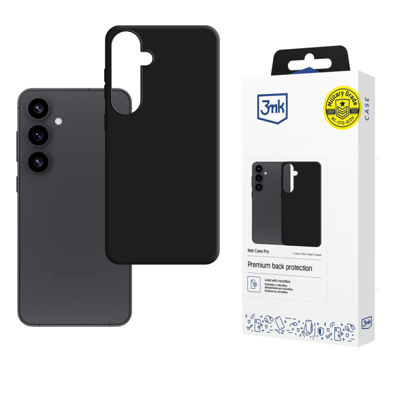 Kryt 3mk Matt Case Pro pro Samsung Galaxy S25 - matná černá