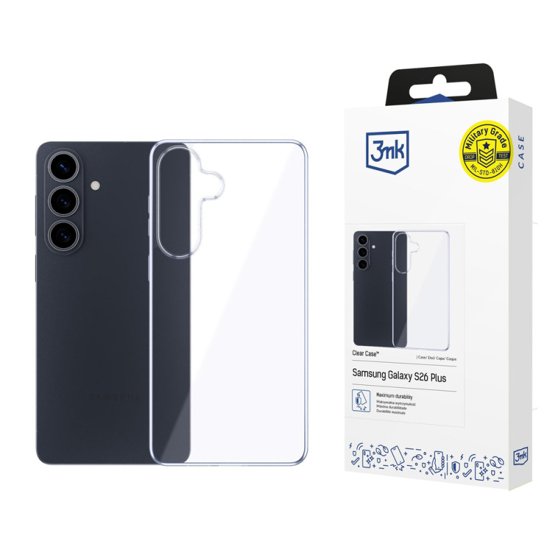 Kryt 3mk CLEAR CASE pro Samsung Galaxy S26+ - transparentní