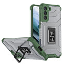 Kryt Hurtel Crystal Ring Case pro Galaxy S22 / S22 Plus - zelená