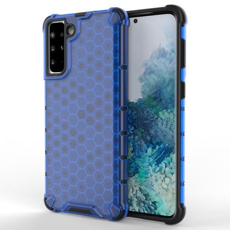 Kryt Hurtel Honeycomb pro Galaxy S21+ 5G – modrý