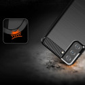 Kryt Hurtel CARBON CASE FLEXIBLE TPU pro Galaxy S21+ modrý