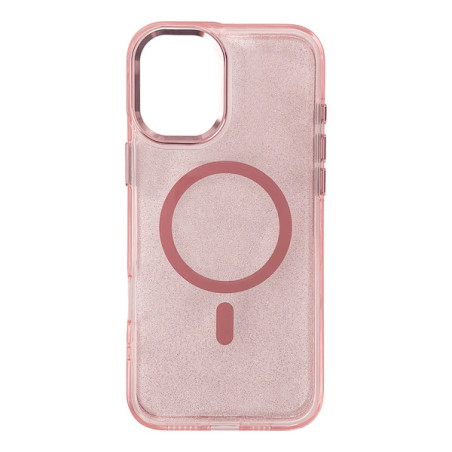Kryt Hurtel Glitter Case MagSafe pro Galaxy A36 5G - růžová