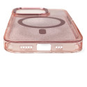 Kryt Hurtel Glitter Case MagSafe pro Galaxy A36 5G - růžová