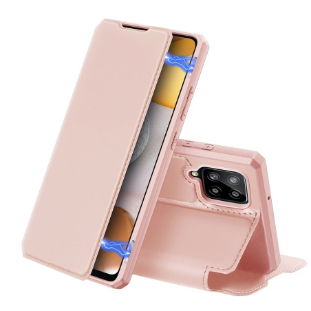 Pouzdro Dux DUCIS SKIN X Bookcase pro Galaxy A42 5G - růžová