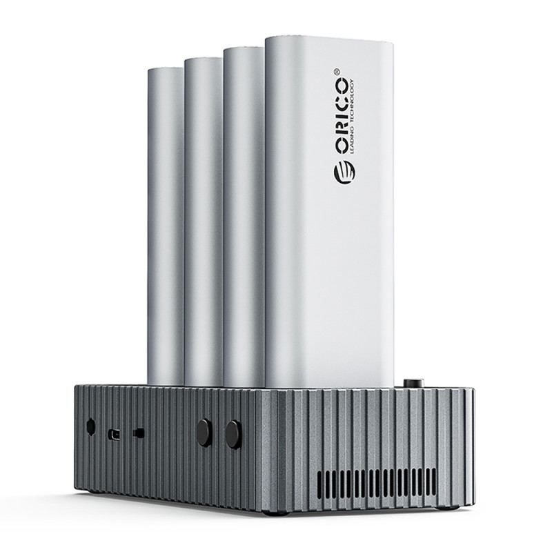 Orico IT48N-C dokovací stanice pro 4 disky M.2 NVMe s funkcí klonování – šedá
