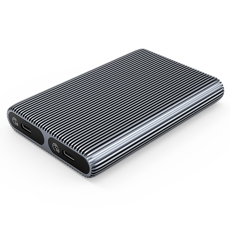 Orico AM2C3-2N externí box na dva disky M.2 NVMe USB-C 3.2 10Gb/s – šedá