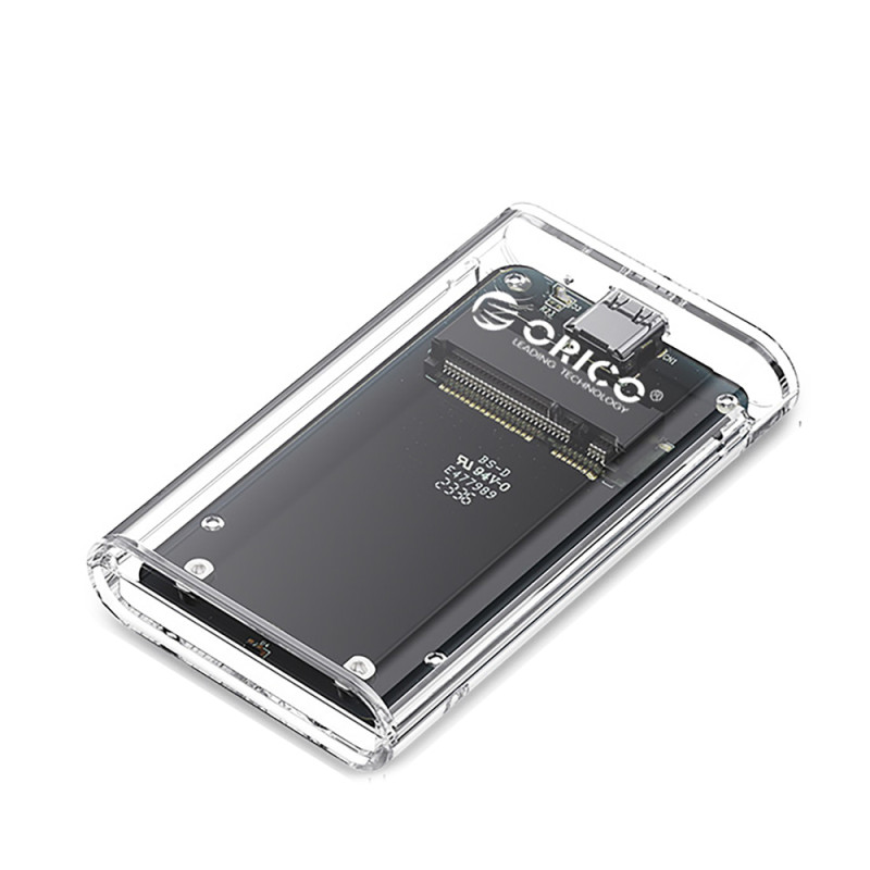 Orico TC10-MS externí box na mSATA disk USB-C 3.2 5Gb/s – průhledný