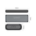 Orico DDM2-C3-G2 box na disk M.2 NVMe USB-C 3.2 | AppleGang